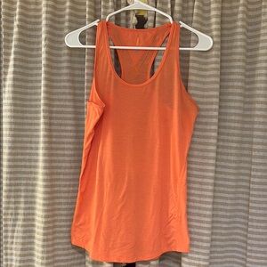 Lucy M Orange Racerback Tank Top